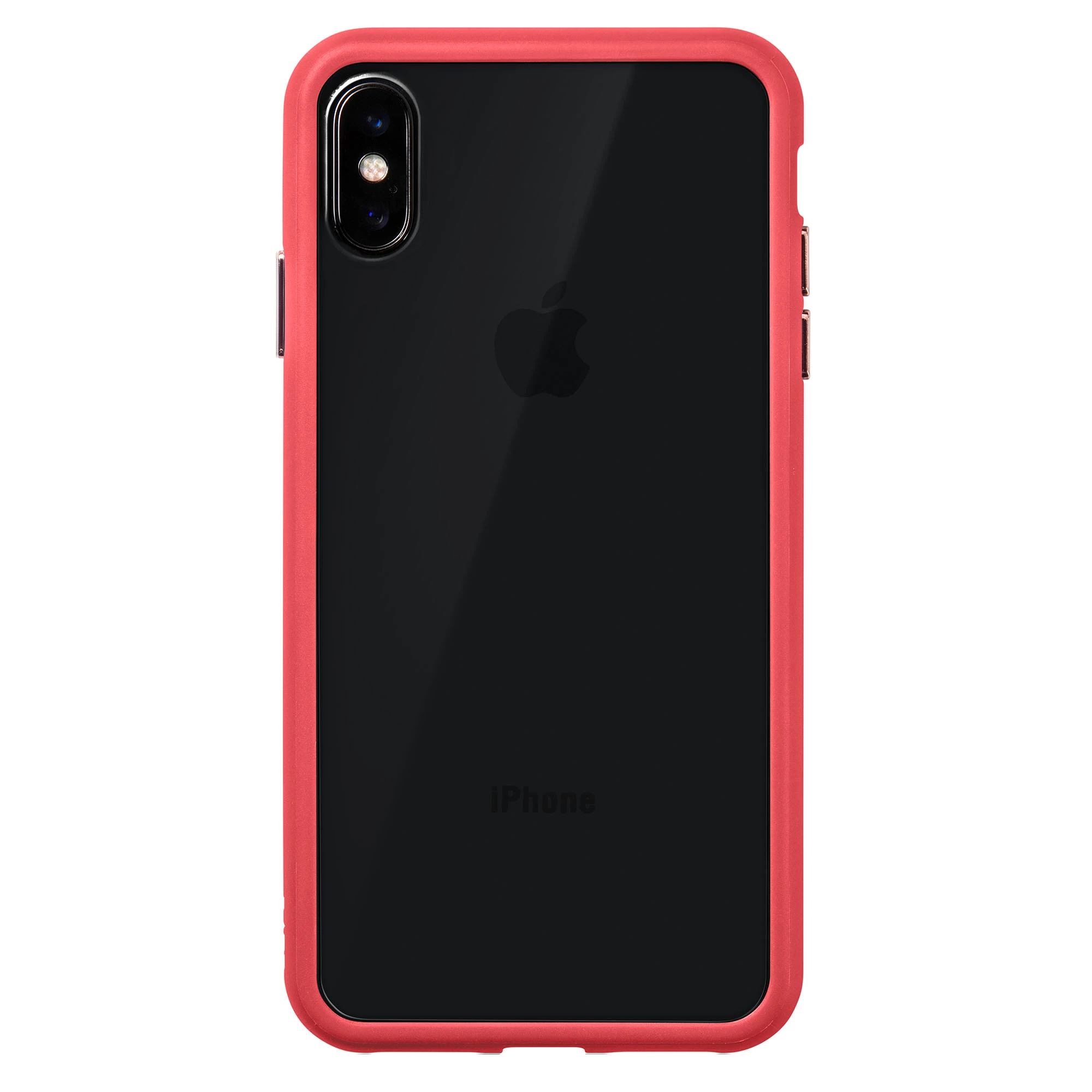 Чохол LAUT ACCENTS TEMPERED GLASS Coral (Pink) for iPhone XS Max (LAUT_IP18-L_AC_P)